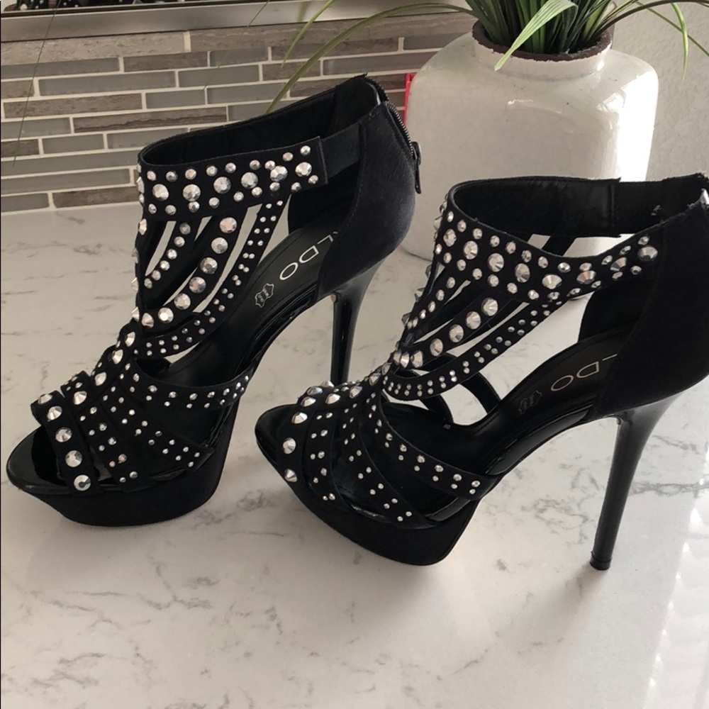 ALDO platform studded heels
